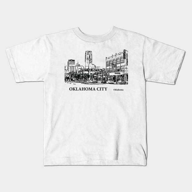 Oklahoma City - Oklahoma Kids T-Shirt by Lakeric